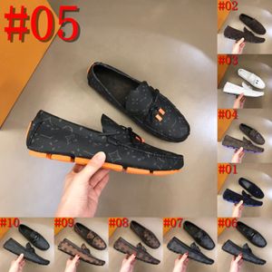 40Model Designer Loafers voor heren Slijtvaste massagezolen Zakelijke schoenen voor heren Uitgehold en ademend Echt lederen vrijetijdsschoenen voor heren
