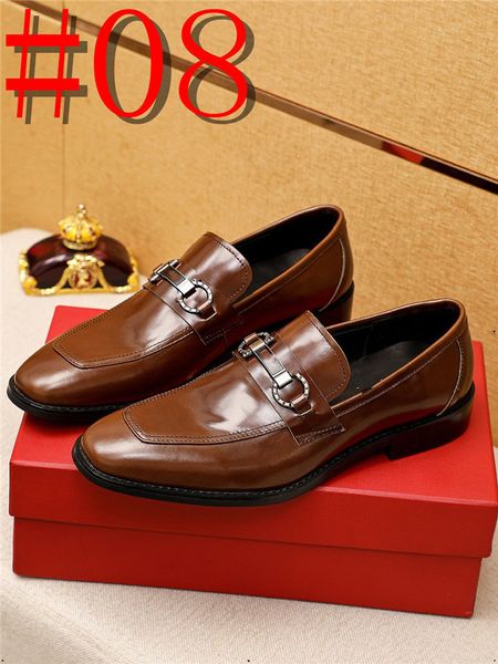 40model hommes chaussures chaussures de fête élégantes hommes classique marque de luxe chaussures formelles hommes mariage en cuir chaussures habillées de créateur Zapatos Vestir Hombre