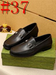 40model Nouveau noir noir Derby chaussures marron rond à lacets de fête pour hommes chaussures formelles en cuir réel