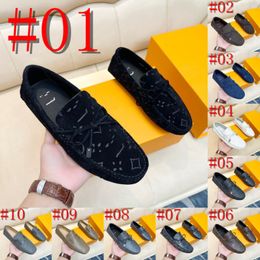 40MODEL Printemps Nouvelle Arrivée Hommes Conduite Hommes Designer Mocassins Chaussures Hommes Mocassins Occasionnels Hommes Chaussures Grandes Tailles Hommes Vache Chaussures En Daim 38-46