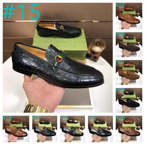 40 Modelo Top Quatily Mens Diseñador zapatos de mocasines formales zapatos de cuero para hombres de gamuza de gamuza