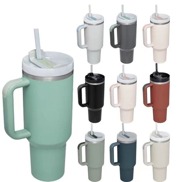 Tasse de voiture de 40oz, tasse à poignée de grande capacité, tasse à glace isolée montée sur voiture pour garder les boissons chaudes ou froides, cadeaux de fête