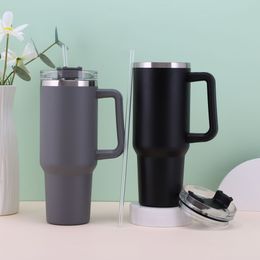 40oz mug tumbler water flessen stro kopje warmte conservering paar eenvoudige roestvrijstalen auto grote capaciteit mannelijke en vrouwelijke studenten