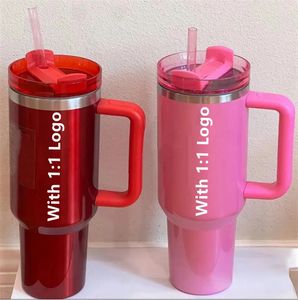 40oz tumbler concepteur tulert 1200 ml tasse lettre s le gobelet rose rouge 40oz 304 bouteilles d'eau