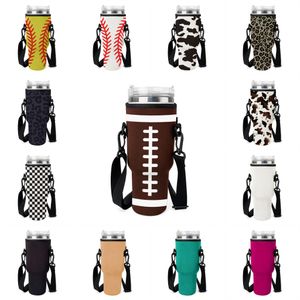 40oz Tumbler Sleeve Herbruikbare Iced Coffee Cup Waterfles Neopreen Geïsoleerde Sleeves Cup Cover Holder