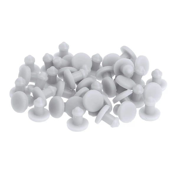 40pcs 2,5 mm en caoutchouc en silicone bouchons de type T