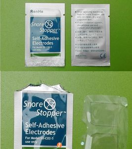 40 stks (20pack) Snure Stopper Elektrode Pads Zelfklevende Elektroden Plakken Slaaphulpgel Ant Anti Snurken Infrarood Geleidend Patch