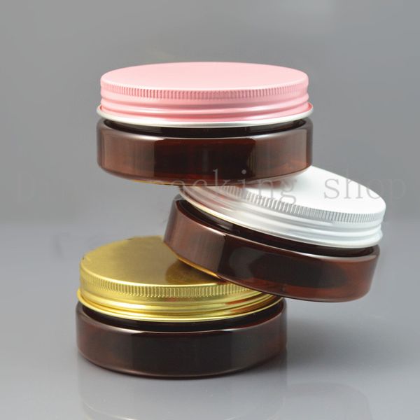 40pcs 50g Cosmetic Jar Pot Pot Pot à paupières Makeup Face Crème Conteneur Bouteille Fashion Design Brown Capacité