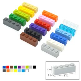 40pcs City Bulk MOC 1x4 points Particules épaisses Bricks Blocs de construction classiques Figures Taille éducative compatible 3010