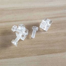 40pcs Cumber à 6 trous en acrylique Cube Cube Brassets de craquette pour le backet pour armoire de bricolage Poêles électriques Distes carrés FG1289