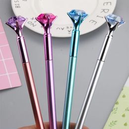40pcs couleur diamant tête gel stylo coréen étudiants créatifs de papeterie créative en plastique stylo bleu recharge enfant cadeau étudiant 240517