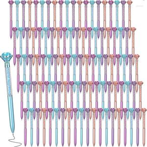 40 pièces diamant stylo à bille encre noire rétractable cristal bijou stylos pour filles femmes fête saint valentin