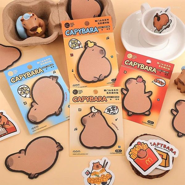 40pcs / lot créatif Capybara Memo Pad Sticky Note mignon n TIMES PAPELERIE LAPAD BOOBEPAD BUREAU DE POST