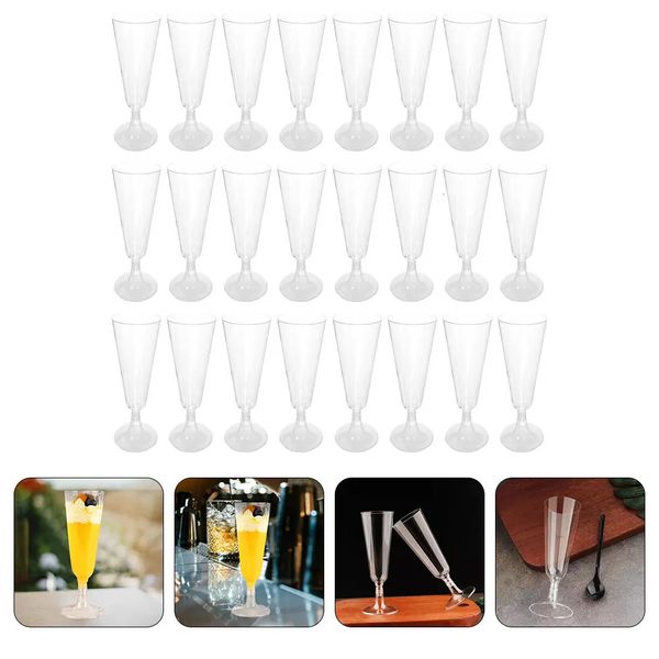 40pcs gobelet en plastique jetables verres à champagne bar boissons tasses gobelets à dessert fête cocktail gobelet fournitures de fête de mariage 240320