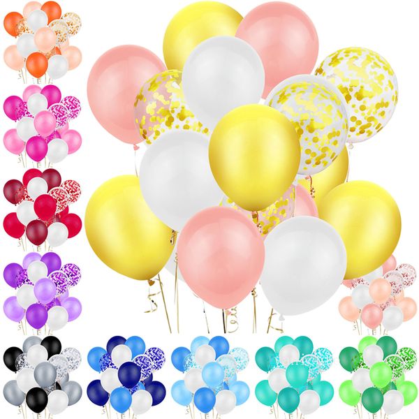 Decoración de fiesta 40 Uds. Globos de lentejuelas combinación boda fiesta de cumpleaños suministros de globos fondo decorativo globos de pared9323