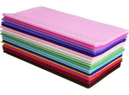 40pcs Emballage de papier de soie coloré pour décoration de fleurs de mariage bricolage 5050cm emballage cadeau 1003640105