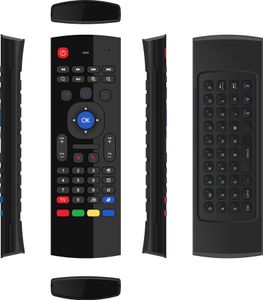 MX3 2,4 GHz teclado inalámbrico X8 Air Fly Mouse Control remoto somatosensorial IR aprendizaje 6 ejes para Google Android tv box