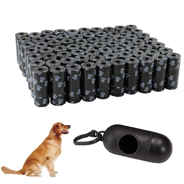40roll Dog Poop Sacs Outdoor Home Eco Pet Waste Sac avec Breakpoint Design Clean Pick Up Tools Supplies Accessoires 240415
