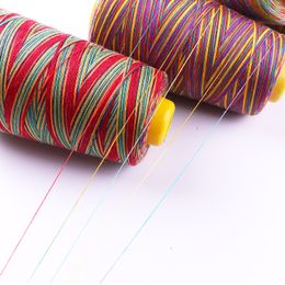 40s/2 12 kleuren 3000 meter sterke polyester naaimachine schroefdraden spoelen schroefdraden voor overlock -schroefdraden hand naaien accessoires