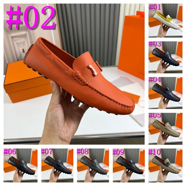 Hombres de mocasines de diseño 40 Men blancos de vestimenta de lujo Luxurious zapatos de cuero Moccasins azules originales vestidos de novia de novia de hombres talla 38-46