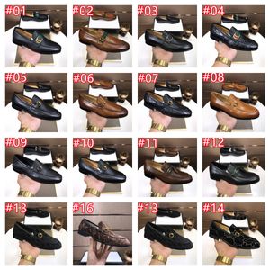Italiaanse Italiaanse mode Business Business Men's Designer Loafers schoenen klassieke lederen mannen schoenen Slip-on oxfords schoenen