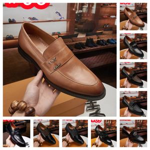 40stijl Nieuwe casual zakenmensen Designer schoenen Slip-on octrooi lederen schoenen voor mannen slip-on dagelijkse loafers mannelijke lichtschoenen lente/herfst maat 6.5-12