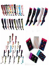 40Styles unisexe Stocking Floral Choques hommes Femmes Sport Sport Élastique Chaussures longues longues Running Outdoor Socks Home Clothing8870331
