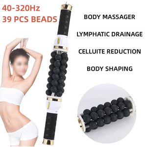 40W Hoge frequentie Rolling Massage Machine Spierlichaam Ontspannende elektrische roller Fitness Anti-cellulite Huisgebruik Slankmachine 240312