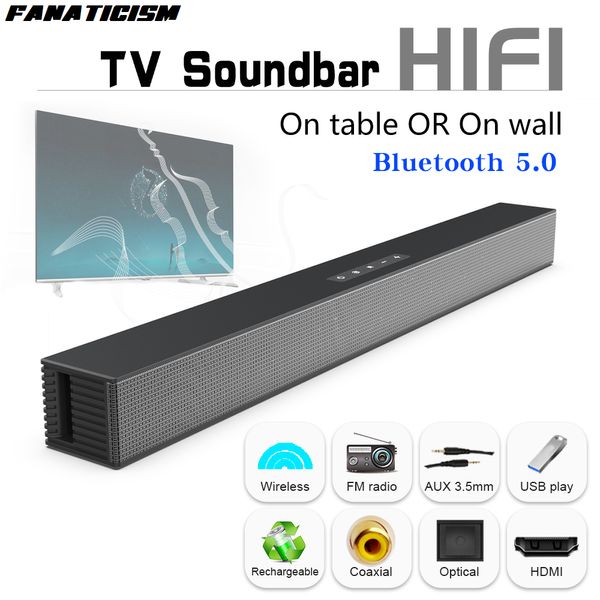 BS-18 40W TV barre de son haut-parleur HiFi Home cinéma barre de son compatible Bluetooth haut-parleur prise en charge optique compatible HDMI pour SAMSUNG TV