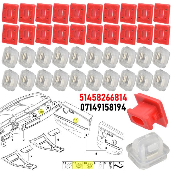 40X pour BMW 3 Série E46 E90 E91 E92 E93 X5 E53 PORTE DE CAR PORTE INTÉRIEU