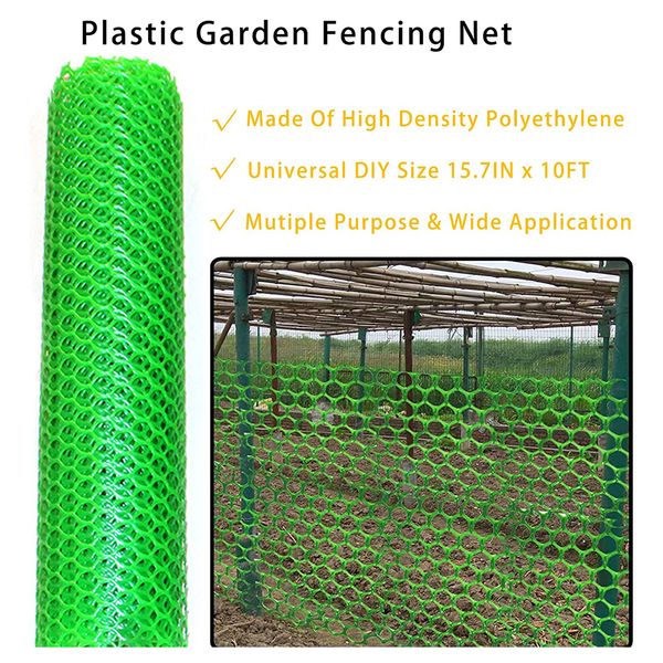 40x300cm Clôture de poulet en plastique Universal Mesh Mesh hexagonal Fil de clôture pour le jardinage