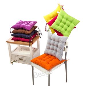 40x40cm Carré Doux Bureau Bar Sièges Coussins Épaissir Maison Coussin De Siège Oreillers Solide Couleur Canapé Oreiller Fesses Chaises Coussin BH7298 TQQ