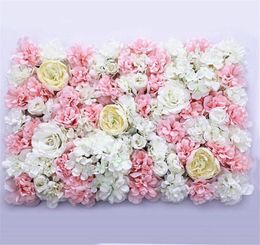 40x60cm de fleur artificielle Décoration de mur de paroi de plomb Floral Floral Hortensia Peony Rose Fleur pour le décor de mariage Arc Declores Flores Wreath8033804