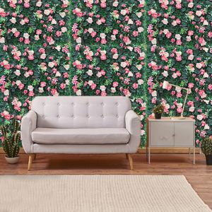 40x60cm Rose artificielle Rose Panneau de hayage UV Écran de clôture de confidentialité protégée pour jardin extérieur Decoration de mariage de jardin