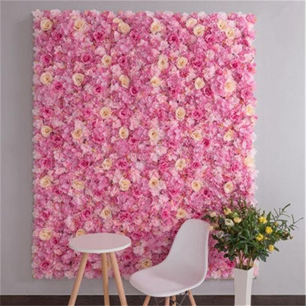 40x60 cm Flor de rosa de seda Decoración del hogar Flores artificiales para la decoración de la boda Flores de la boda romántica Decoración de fondo 21266h