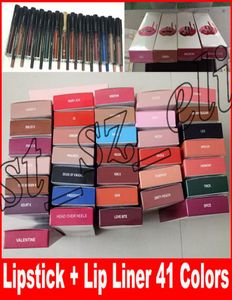 41 Color Liquid Lipstick Kit Matte Lip Gloss Kit de Jenner Lipstick con Lip Liner Pencil Makeup4050900