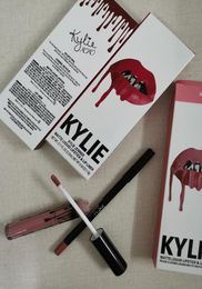41 couleurs Kylie Jenner Lipstick Lip Gloss Lipliner Lipkit Velvetine Liquide Kits Velvet Lipgloss Makeup Liner Crayon en stock9094108
