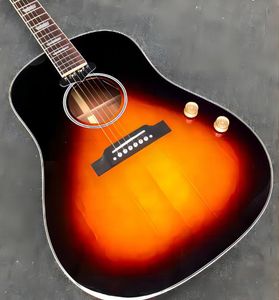 Finition Sunburst john lennon j160e guitare électrique guitare acoustique livraison gratuite e-J160 vs micro passif guitare à trou sonore