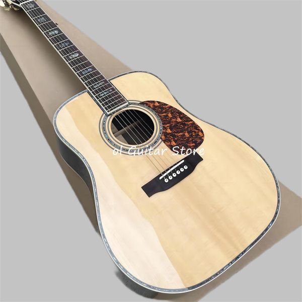 41 pouces D Barrel D45 Section en bois massif de guitare acoustique oralonbundled et incrusté pour la livraison gratuite