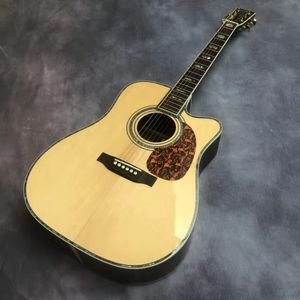 Guitare acoustique acoustique à profil en bois massif, baril D 41 