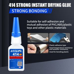 414 Adhesivo de cianoacrilato Super Protección SUPERSIÓN CURO RÁPIDO Glue Glue Resistente al agua Alto adhesivo inmediato