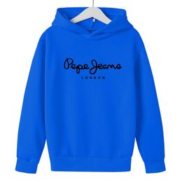 414 jaar Oldkids Letter Print Sport Top Girls Hooded Boys Pullover Herfst Winter Harajuku Casual Jacket 220721