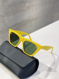 41468S Top luxe de haute qualité marque lunettes de soleil de créateur pour hommes femmes UV400 nouvelle vente défilé de mode de renommée mondiale lunettes de soleil italiennes magasin exclusif de verre pour les yeux