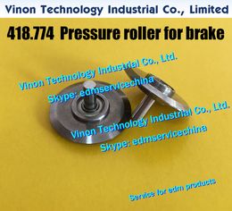 418.774.6 edm Rouleau de pression pour frein et câble 0,25-0,33 mm A321 (acier au tungstène), edm Roue de pression complète 418.774 pour Agie AC100-AC300