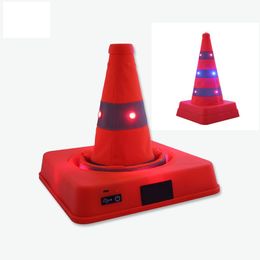 41cm/45cm Rechargeable Roadblock Télescopique Réfléchissant Protecteur Cône Traffic LED Avertissement Lumière