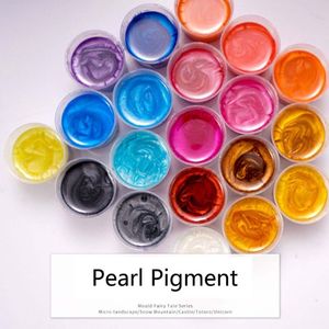 41Color Pearl Mica Poeder Epoxy Resin Colorant Dye Pearl Pigment Sieraden Materiaal Materiaal Kristal Mold Resin Pigmenten Soap Makin