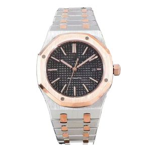 Montre mécanique en acier inoxydable 41 mm avec affichage lumineux pour hommes