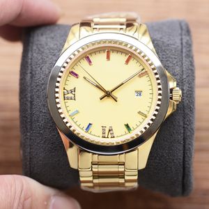 Reloj de 41 mm Mechón mecánico de pulsera de acero inoxidable de pulsera de acero inoxidable Montre de Luxe Casual Bracelet Business New Style Wallwatchs