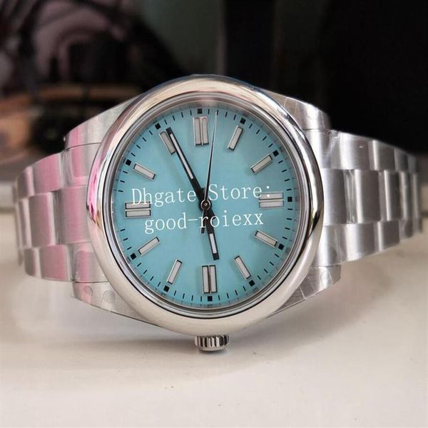 41mm Montres Hommes Automatique Asie 2813 Mouvement BP Montre Cristal Acier Hommes Usine Rouge Noir Turquoise Bleu Argent Candy Pink231w