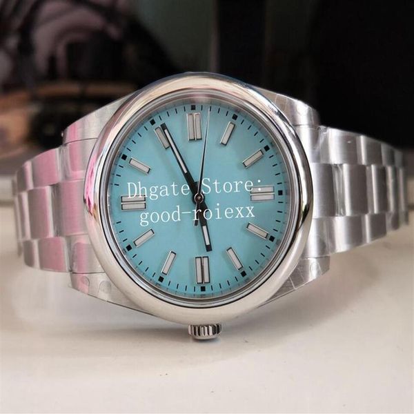 41mm Montres Hommes Automatique Asie 2813 Mouvement BP Montre Cristal Acier Hommes Usine Rouge Noir Turquoise Bleu Argent Candy Pink263l